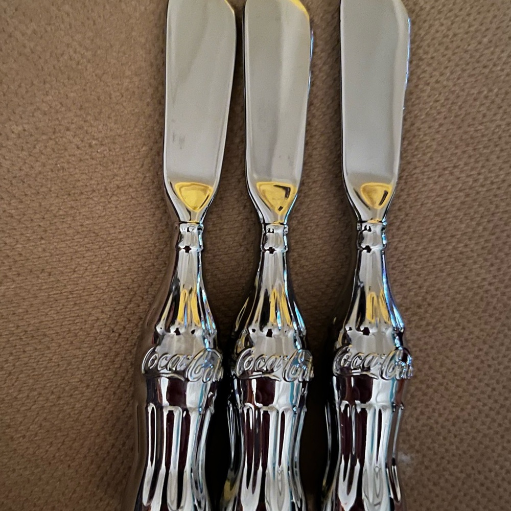 Vintage Coca Cola Chrome Spreaders
